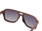 Aviator Fusion: Aluminium and wood aviator-style sunglasses