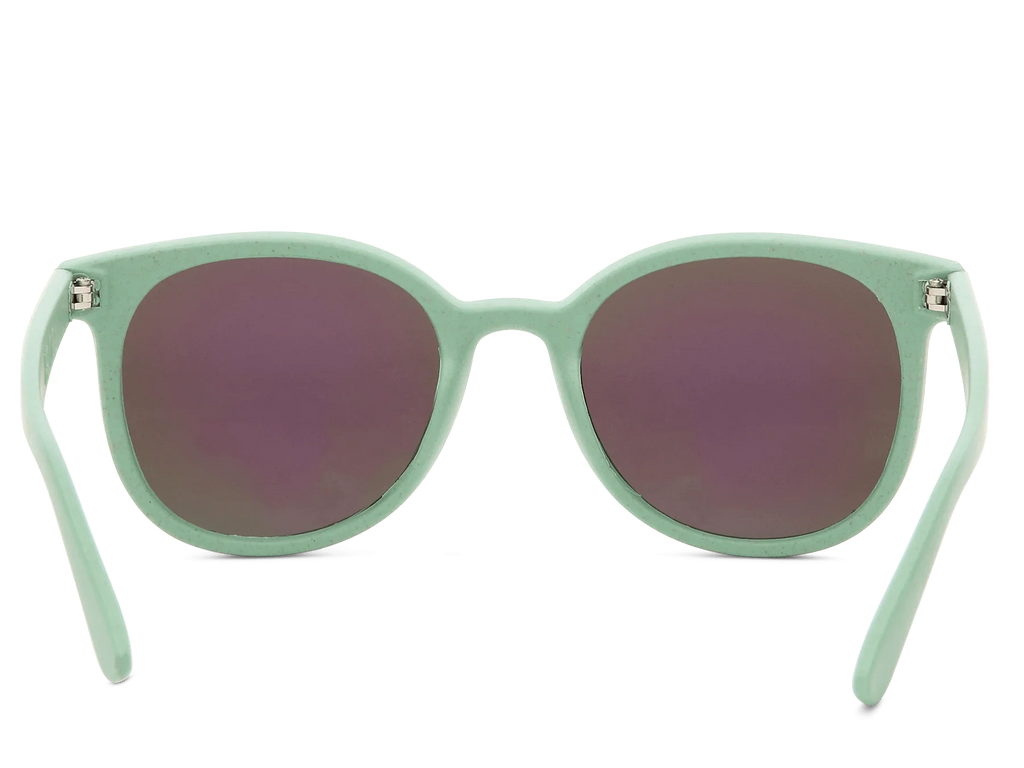 BioSunnies Tropical Mirror Sunglasses In Sea Green