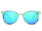 BioSunnies Tropical Mirror Sunglasses In Sea Green