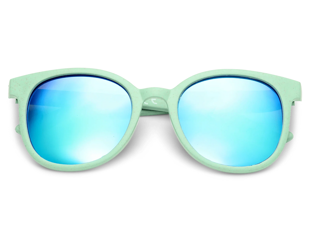 BioSunnies Tropical Mirror Sunglasses In Sea Green