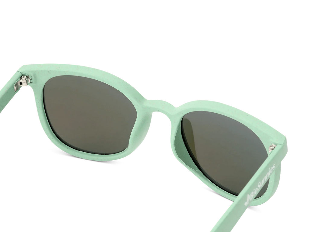 BioSunnies Tropical Mirror Sunglasses In Sea Green