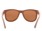 Classic Walnut Sunglasses with golden brown lenses