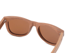 Classic Walnut Sunglasses with golden brown lenses